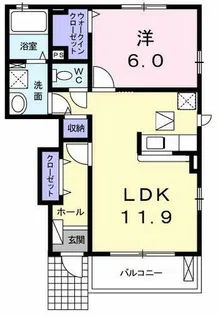 Maison CAMELIAⅡ【1階】の間取り