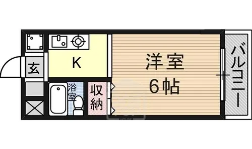 ゼンコウコーポラス1【1階】の間取り