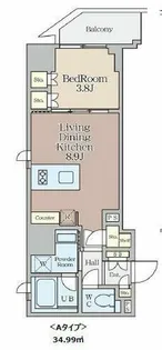 クレストコート堂島【7階】の間取り