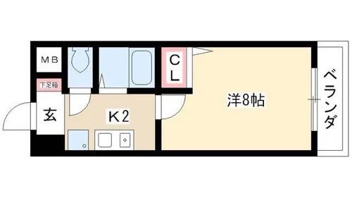 アネックス冨士【4階】の間取り