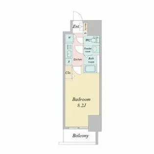 大阪府大阪市中央区本町4丁目【マンション】の間取り