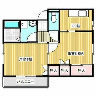 ベルハイツM【102号室】の間取り