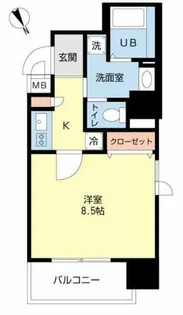 ルクレ西長堀【6階】の間取り