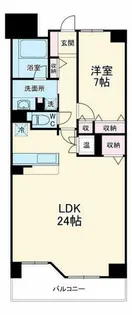 グレンパーク梅田北【13階】の間取り