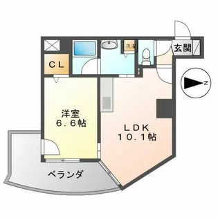 プロシード金山2【1101号室】の間取り