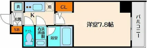 サムティ江坂レガーロ【7階】の間取り