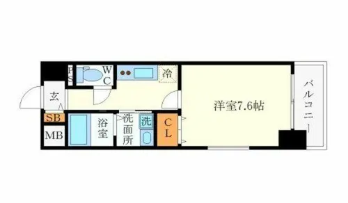 セレッソコート新大阪【3階】の間取り