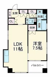 K.H.E【5階】の間取り