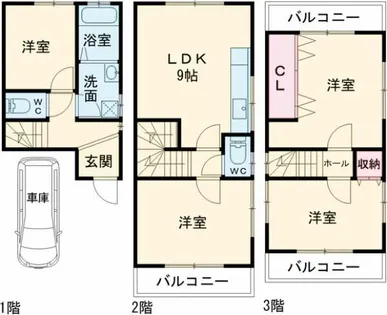 大阪府和泉市肥子町2丁目【一戸建】の間取り