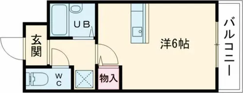 ラポール鳥飼【1階】の間取り