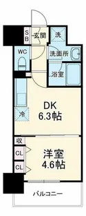 大阪府大阪市北区同心2丁目【マンション】の間取り