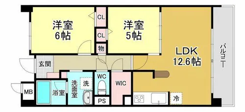 K FLAT【2階】の間取り