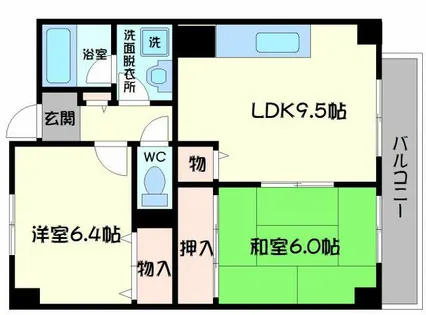 エレガンドミール【2階】の間取り