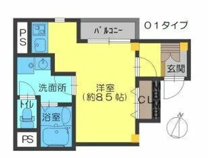 ブリゼ【5階】の間取り