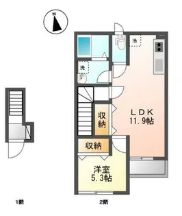 スターテラス社【2階】の間取り