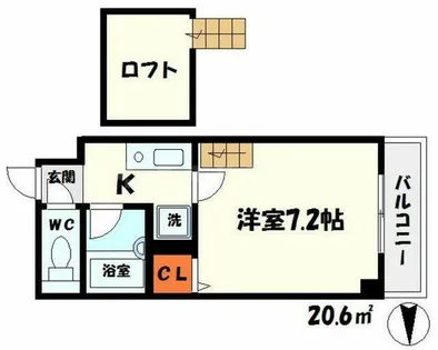 大阪府大阪市旭区新森7丁目【マンション】の間取り