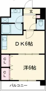 フロンティア中川【2階】の間取り