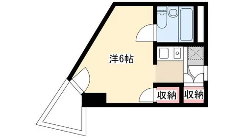 ベルモア堀詰【606号室】の間取り