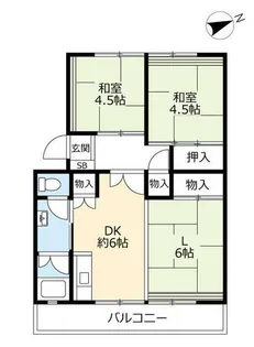UR岩成台西【6080505号室】の間取り