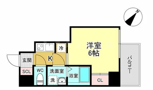 大阪府大阪市西淀川区花川2丁目【マンション】の間取り