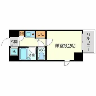 パラシオ塚本Ⅱ【3階】の間取り