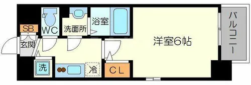エスリード新大阪グランゲートノース【2階】の間取り