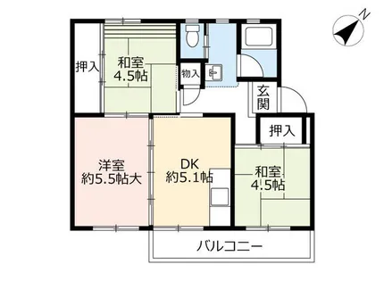 UR藤山台【3270205号室】の間取り