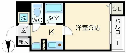 グローディア天満橋(旧センティ天満橋)【11階】の間取り