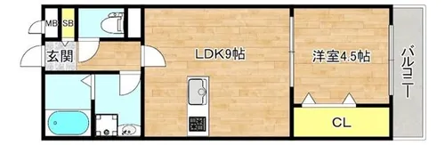 大阪府大阪市旭区大宮1丁目【マンション】の間取り