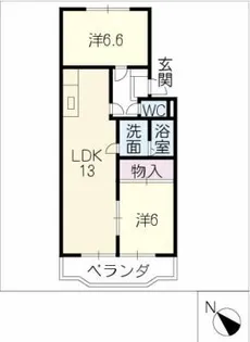 エトワール小山【2階】の間取り