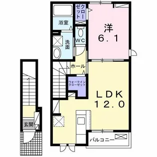 ハートランド美貴【2階】の間取り