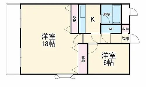 ディアコート下山田【2階】の間取り