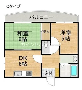 ディアマンテス【4階】の間取り