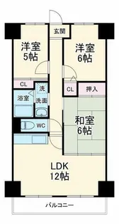 大阪府大阪市城東区鴫野西3丁目【マンション】の間取り