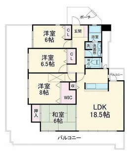 大阪府大阪市鶴見区今津中2丁目【マンション】の間取り
