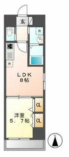 ドゥナーレ東別院【2階】の間取り