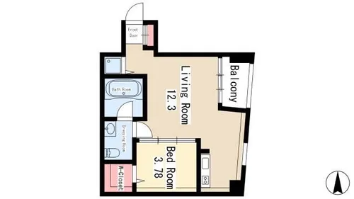 Chateau&Hotel Meieki-Minami 2nd【2階】の間取り