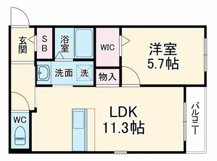 Grand Riviere【2階】の間取り