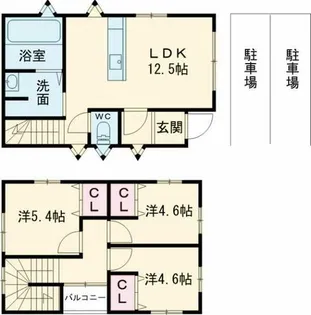 大阪府和泉市池上町2丁目【一戸建】の間取り