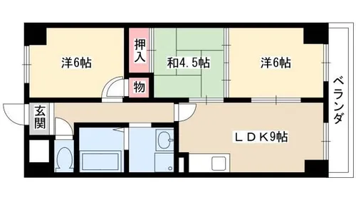 レジディア日比野【0103号室】の間取り