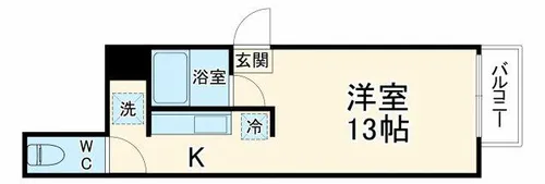 匠空天満【5階】の間取り