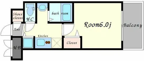 ララプレイス新大阪シエスタ【4階】の間取り