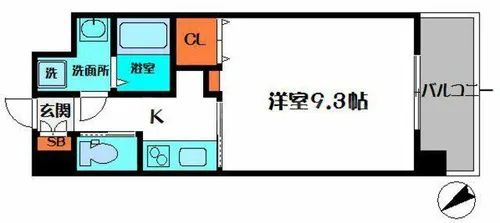 ForestGrace滝井駅前Ⅰ【7階】の間取り