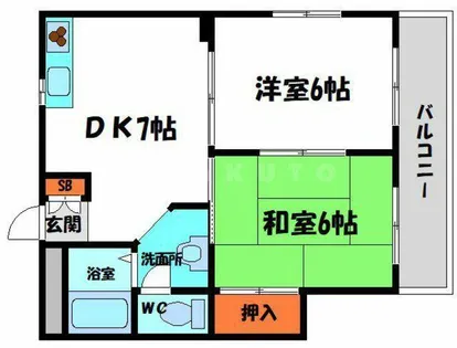 ヴィオス9【1階】の間取り