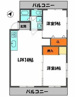 オーク・レジデンス守口【302号室】の間取り