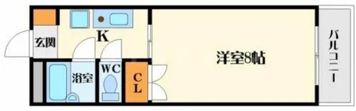 ラファイン江坂【4階】の間取り