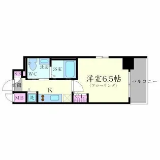 エスリード江坂江の木町【3階】の間取り