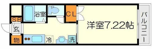 グランドハイツEm【1階】の間取り