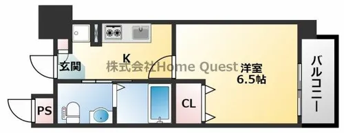 プレサンスNEO長堂アウローラ【4階】の間取り