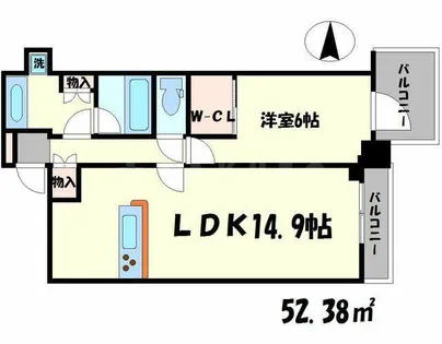 大阪府豊中市新千里東町1丁目【マンション】の間取り